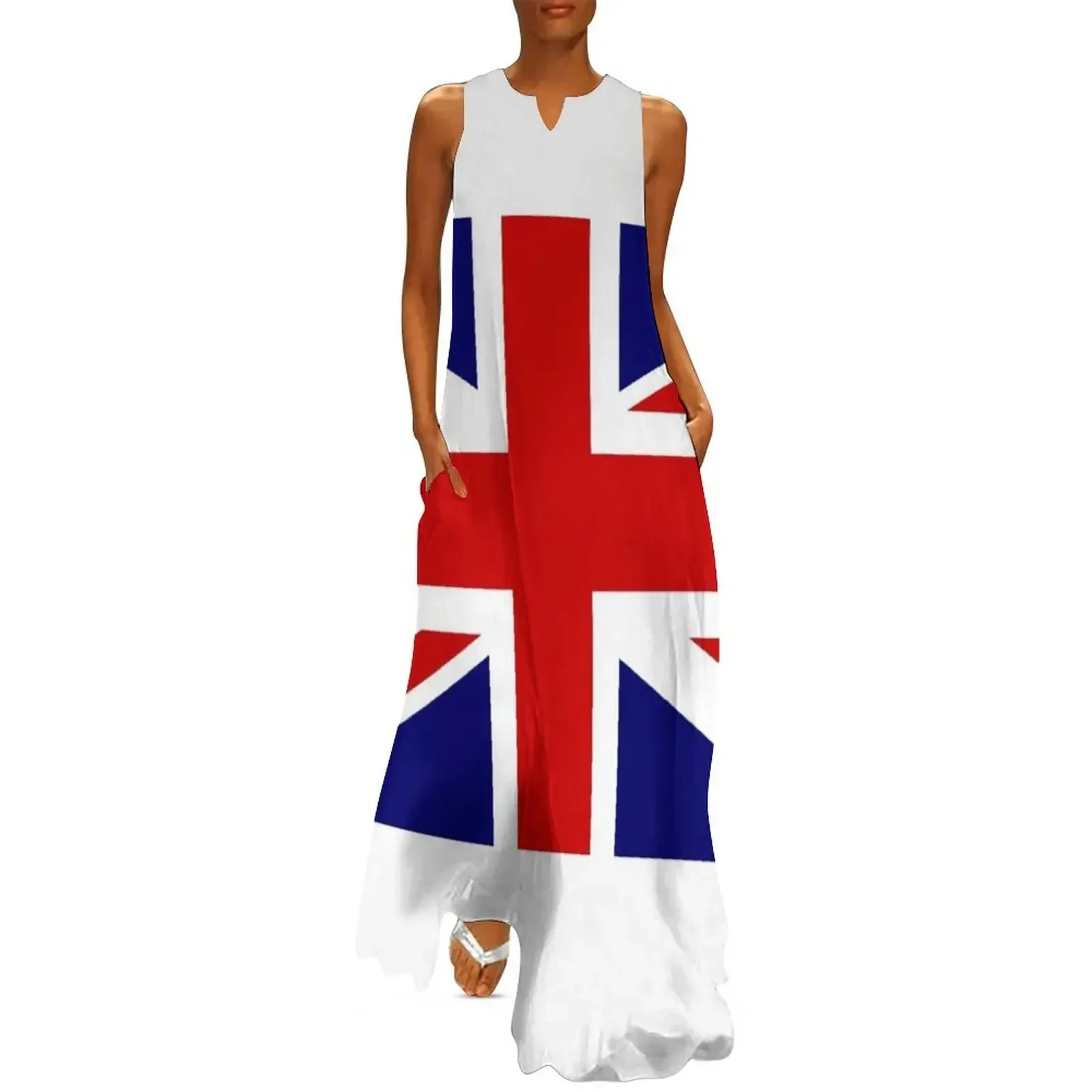 

Union Jack Long Dress Woman clothes Long dress fashion summer 2025 trendy