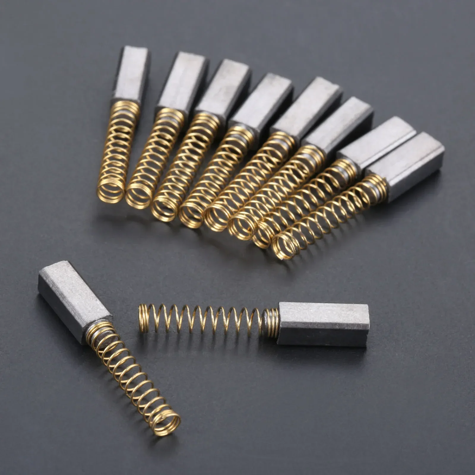 10 Pcs Graphite + Copper Wire Old Household Sewing Machine Carbon Motor Brushes for Singer Elna Kenmore 100W-180w Sewing Machine