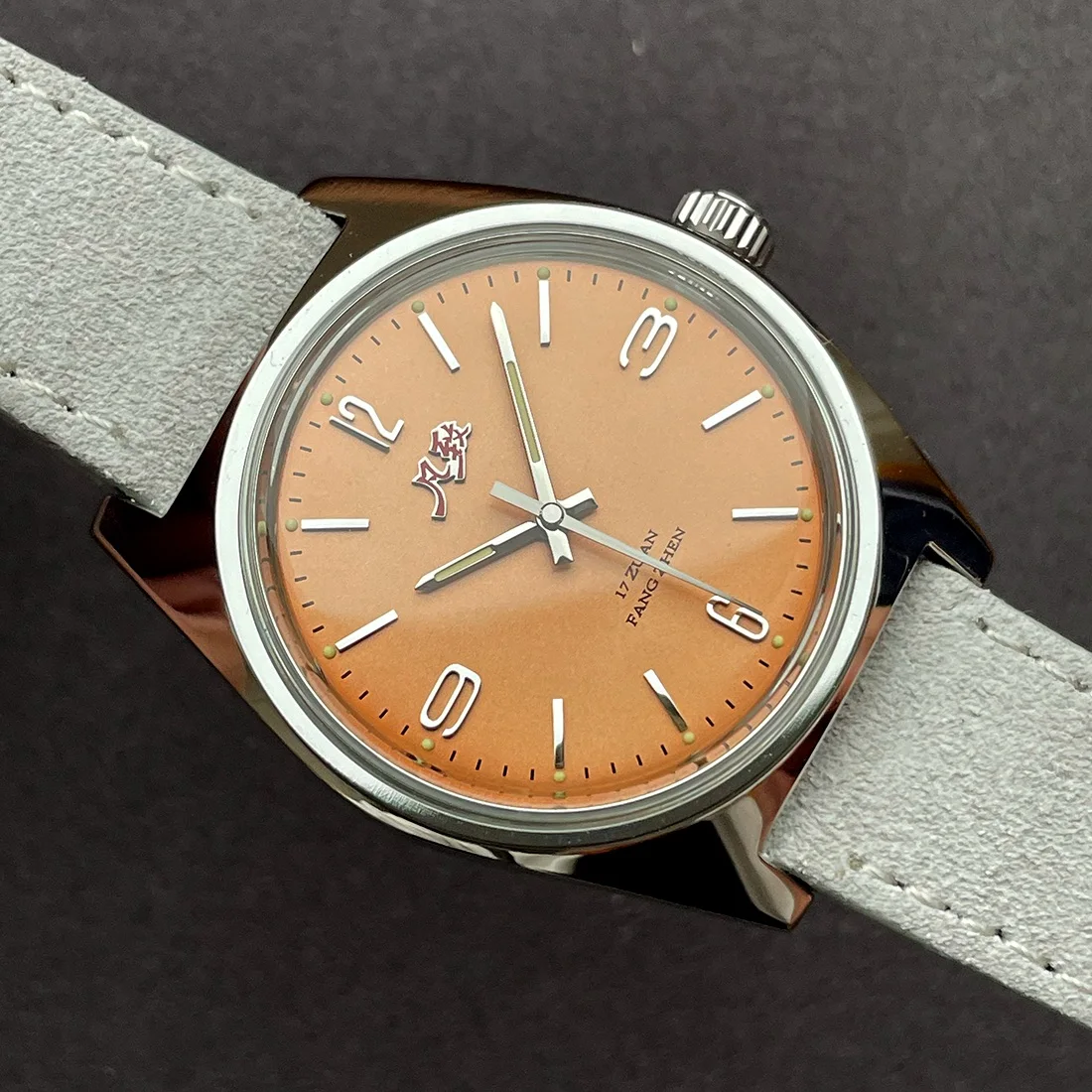 Merkur-メンズチャレンジブレスレット,クラシックなスタイルの腕時計,ラインダイヤル付き,70年代の中国風