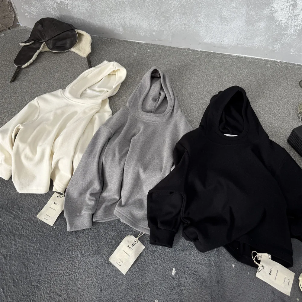 

2025 зимняя детская рубашка для маленьких мальчиков, однотонные толстые теплые толстовки для маленьких мальчиков, повседневная детская толстовка для мальчиков от 3 до 8 лет, майка для маленьких мальчиков