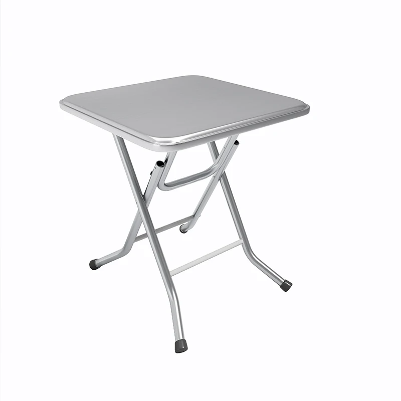 Foldable Stainless Steel square Table Factory Direct Sales Is Suitable for Stainless Steel Dining Tables in Outdoor Restaurants