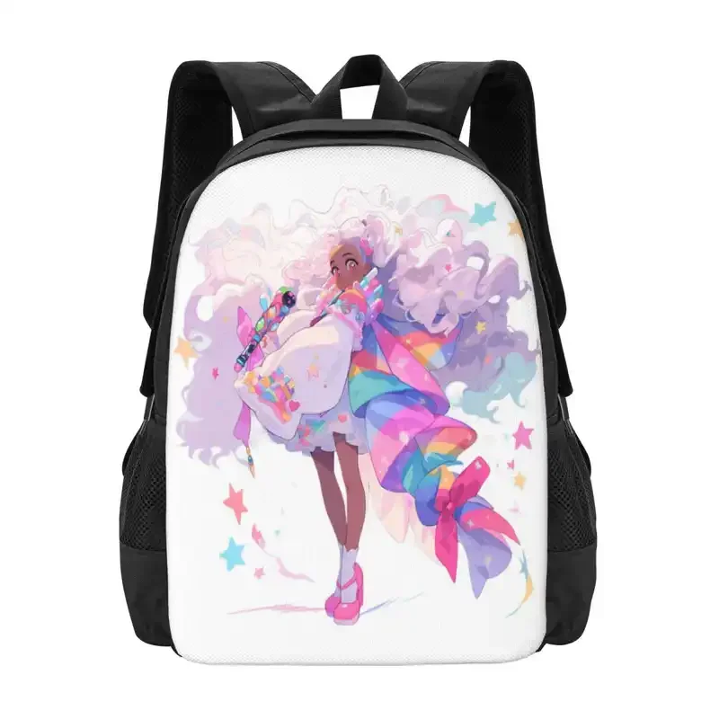 Magical Waifu Luna Star Hot Sale Schoolbag Backpack Fashion Bags Choocolate Waifus Waifu Pop Magical Girl Melanin Black Anime