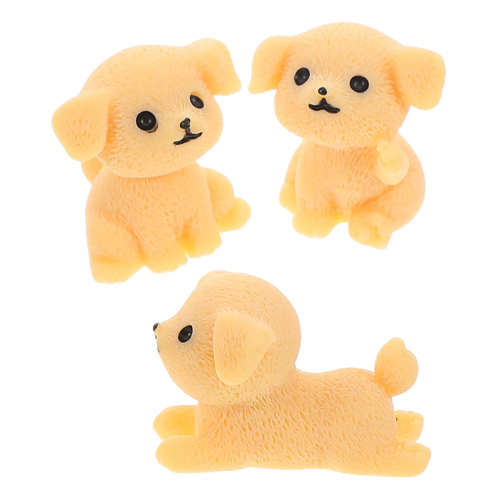 

SOLUSTRE 3pcs Cute Dog Car Dashboard Decorations Figurine Accessories Rear View Mirror Hanging for Women Men Orange