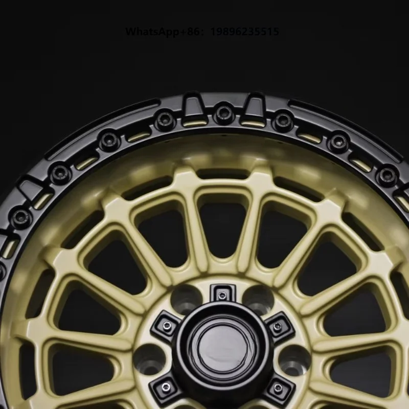 Rally Wheels 5x114.3  15 16 17 18 Inch Sand Beige Black Rims