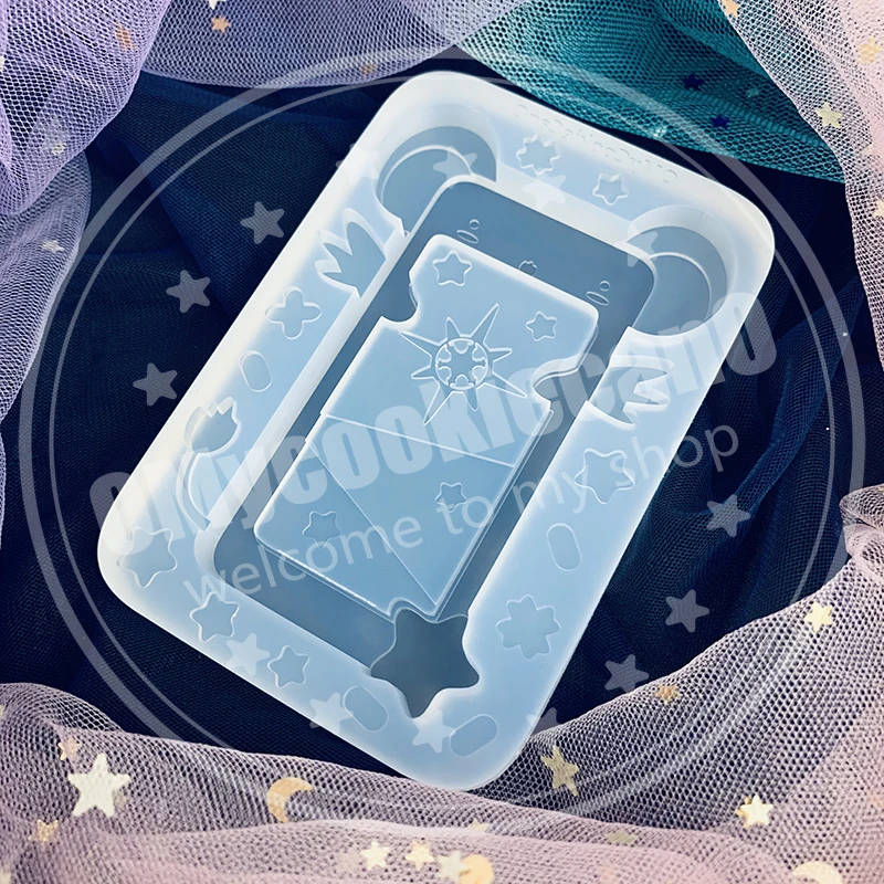 Super cute magical gameboy magical mobile phone clear transparent silicone mold.