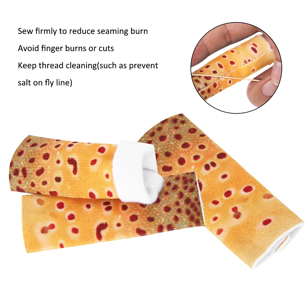 البوليستر الأسماك الجلد نمط الصيد تجريد إصبع واحد الحرس ملحق ملحقات صيد السمك حراس إصبع واحد #2