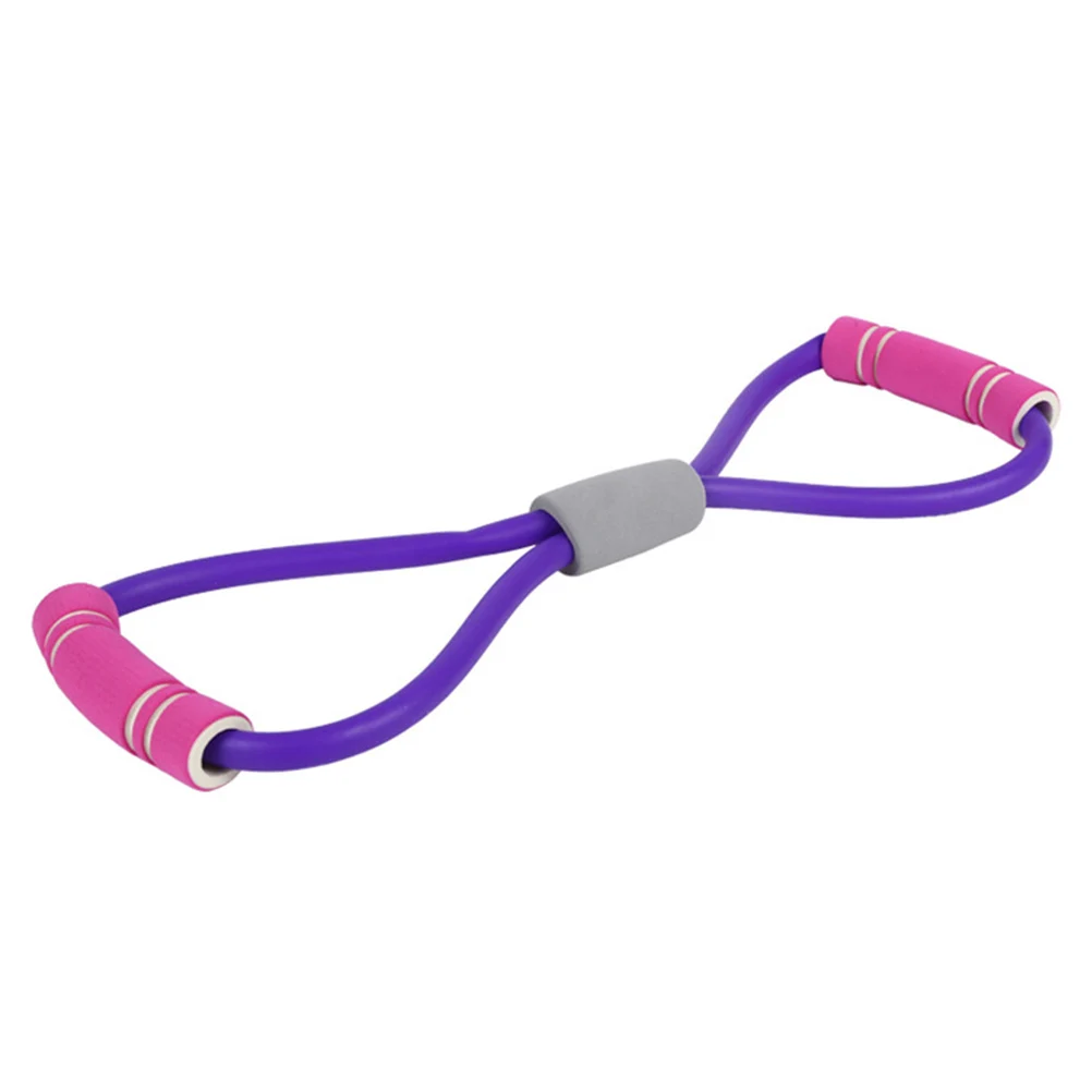 

Stretchy Latex Rubber Resistance Band for Legs Exercise Bands Puller Purple Lightweight Portable Fitness Training Therapy Set