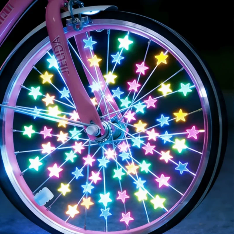 Wo Styles 35pcs + 35pcs of Colorful Bicycle Spoke Beads in Random Colors, Including Round Bead Style and Star Style