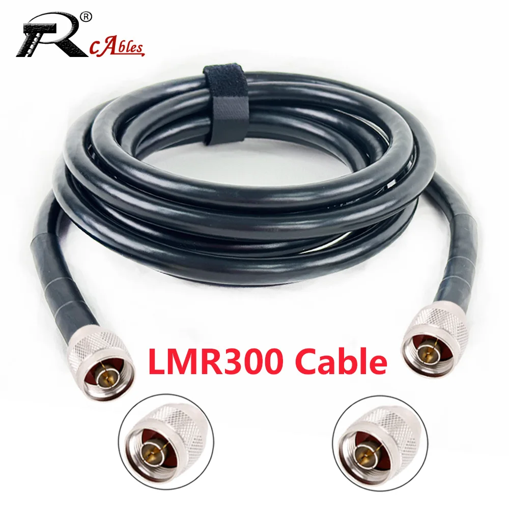 1PC N Male Female to N Male N Female Connector 50-5 RF Coaxial Cable LMR300 Cable N to N RF Adapter Cable 50 Ohm Low Loss