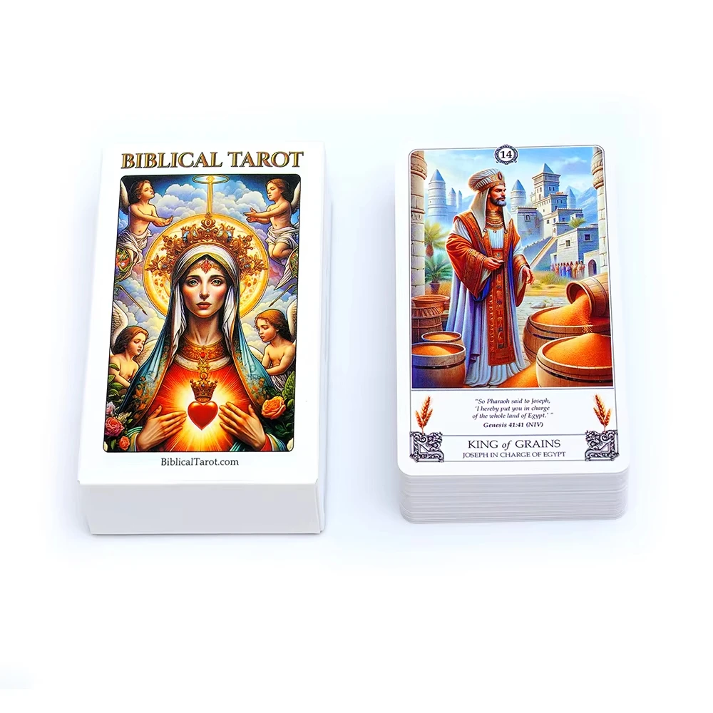 

Biblical Tarot Cards Oracle Card Board Games Illustration Divination Wisdom Oracle Cards Party Desktop Toy Entertainment Leisure
