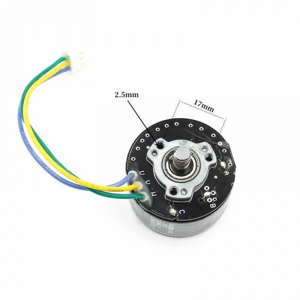 3825 الأرض النادرة المغناطيسي 38 مللي متر الدوار الخارجي ثلاث مراحل 3800 دورة في الدقيقة فرش السيارات مزدوجة الكرة تحمل DC12v #4