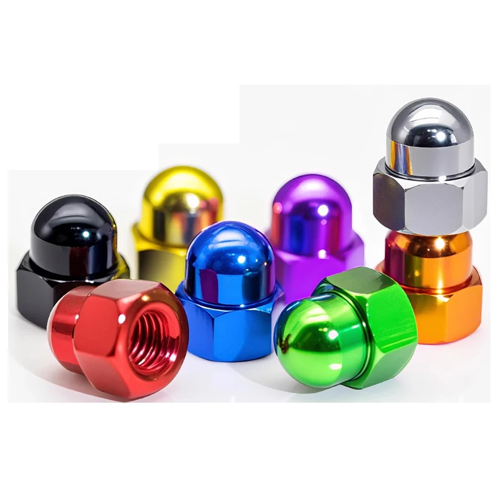 Weiyi M2 M2.5 M3 M4 M5 M6 M8 Aluminiumlegierung-Keilmutter mit Grobgewinde, Bunte RC-Auto-Zubehörteile, Motorteile – Detail 5