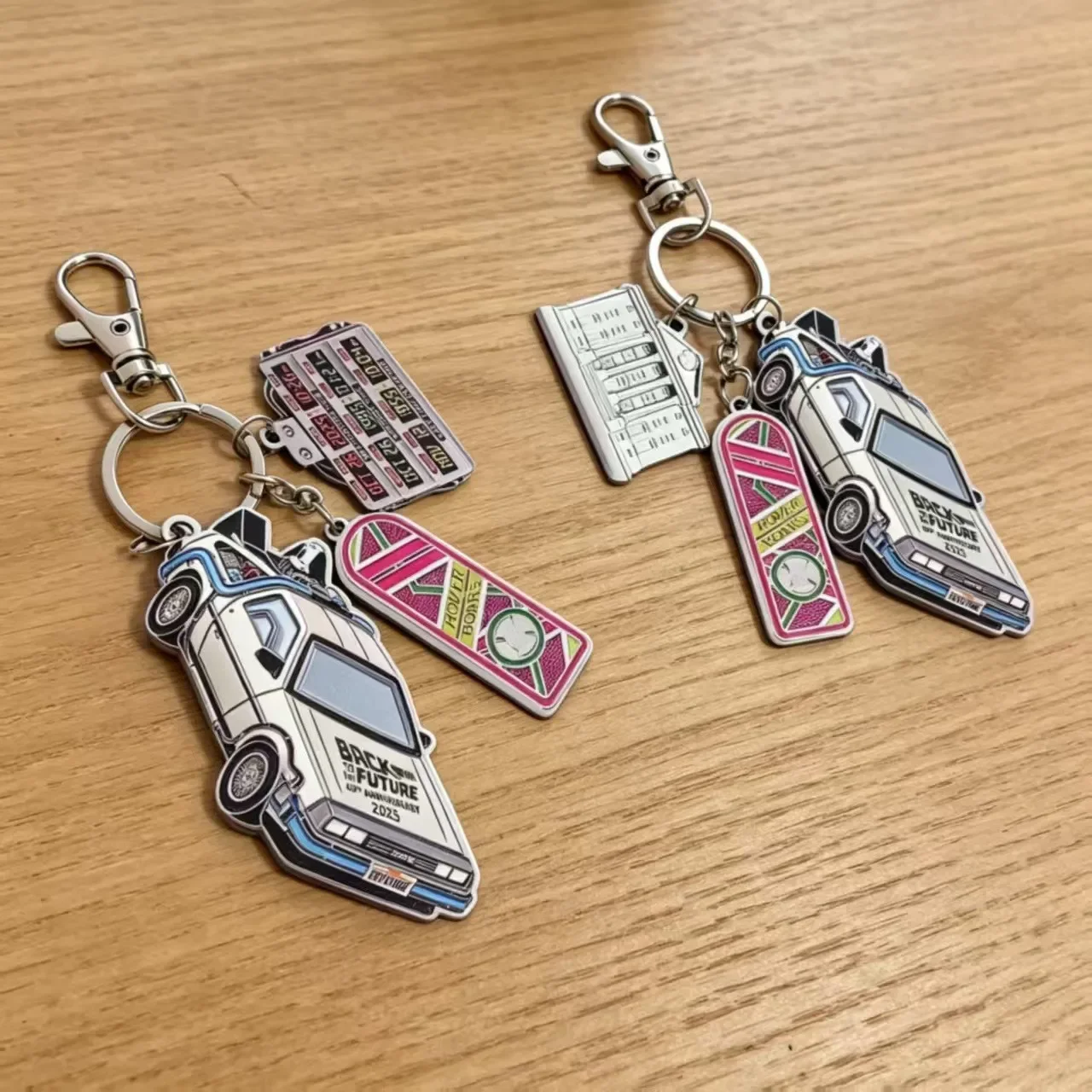 Zurück in die Zukunft Stil Metall-Automodell Schlüsselanhänger Fan-Kollektion Geschenk – Detail 6