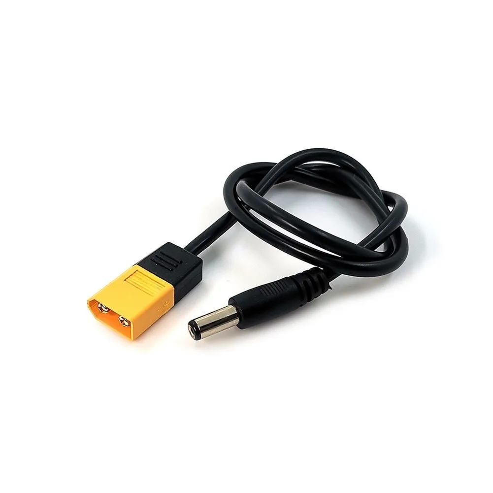 For XT60 To DC 5.5x2.5mm 2.1mm Power Cable Adapter Elbow Connector For RC Model Aircraft Soldering Iron For Battery Charging