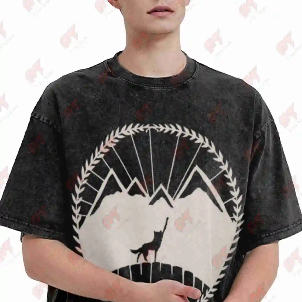 Fantastic Mr Fox Canis Lupus Wes Anderson Vintage Washed Tee Pure Cotton T-Shirt