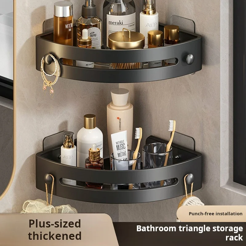 

1PCS No Punching Required Bathroom Shampoo Holder Shower Caddy Shelves Storage Shelf Towel Holder Shelves For Bathroom