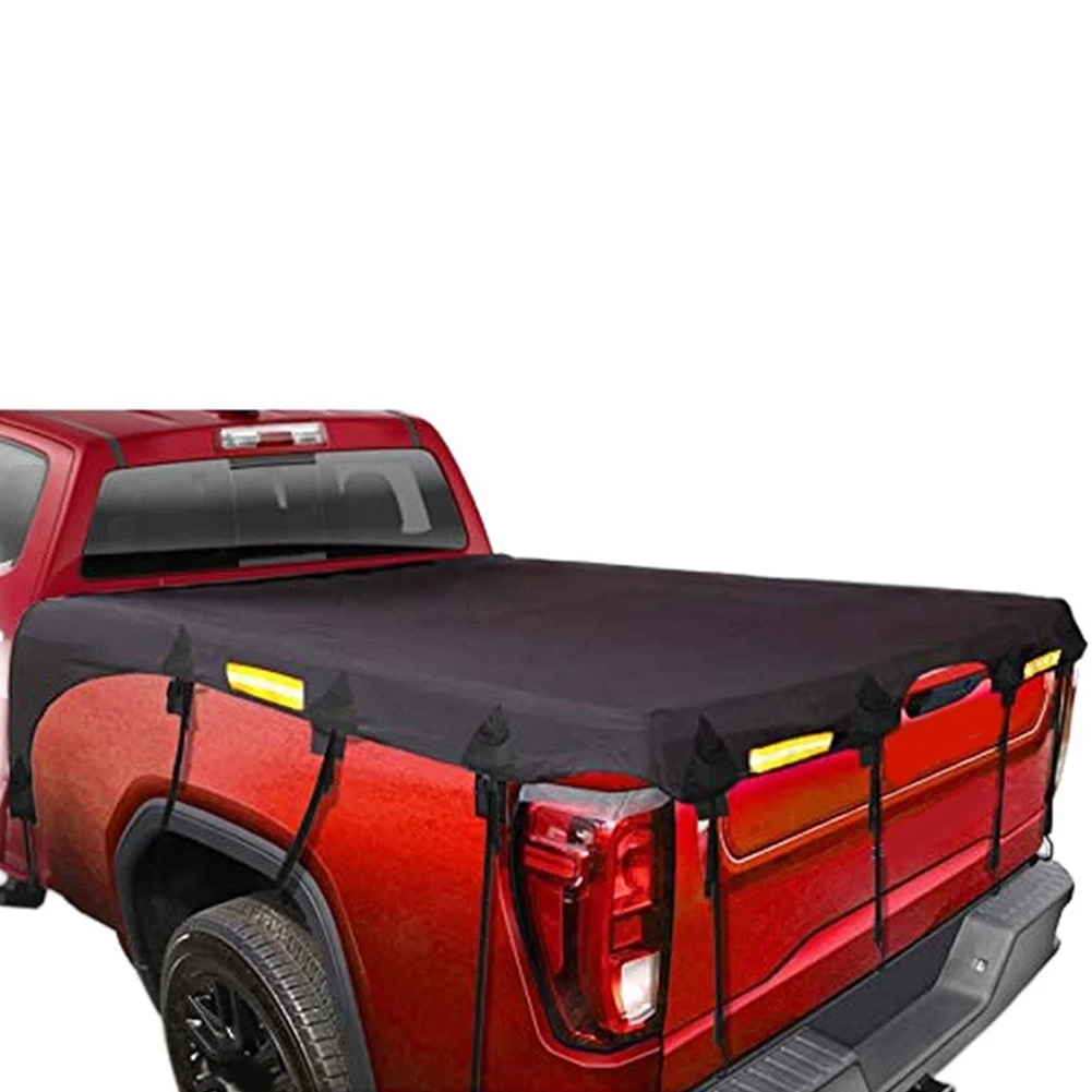 600D Oxford Fabric Waterproof Pickup Truck Bed Cover with Integrated Zipper and Adjustable Straps for All Weather Use