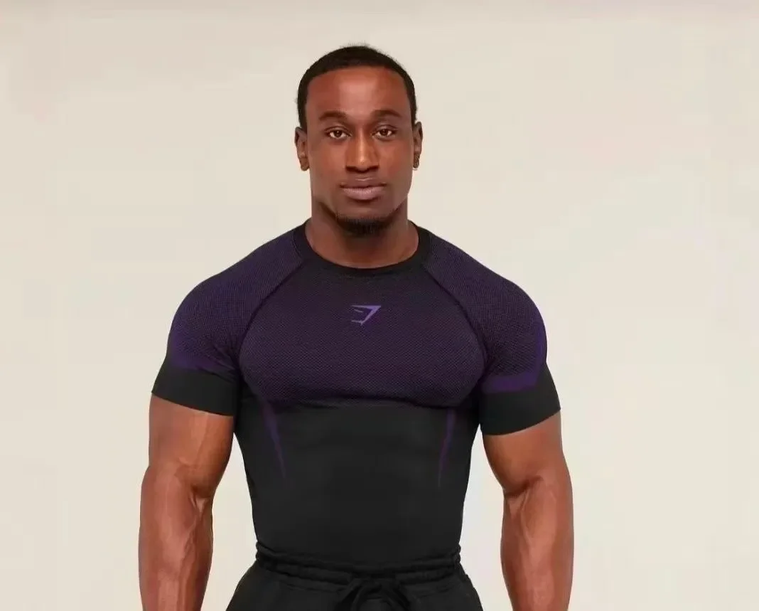 Men's Fitness T-shirt 3D Printed Running Training Outdoor Sports Minimalist Family Clothing Quick Drying Elastic Lightweight Top