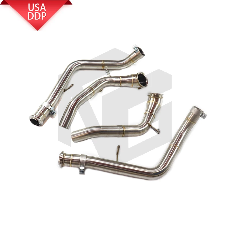 

ING SS304 downpipe for Mercedes Benz G63 W464 without heat shield header system engine exhaust system