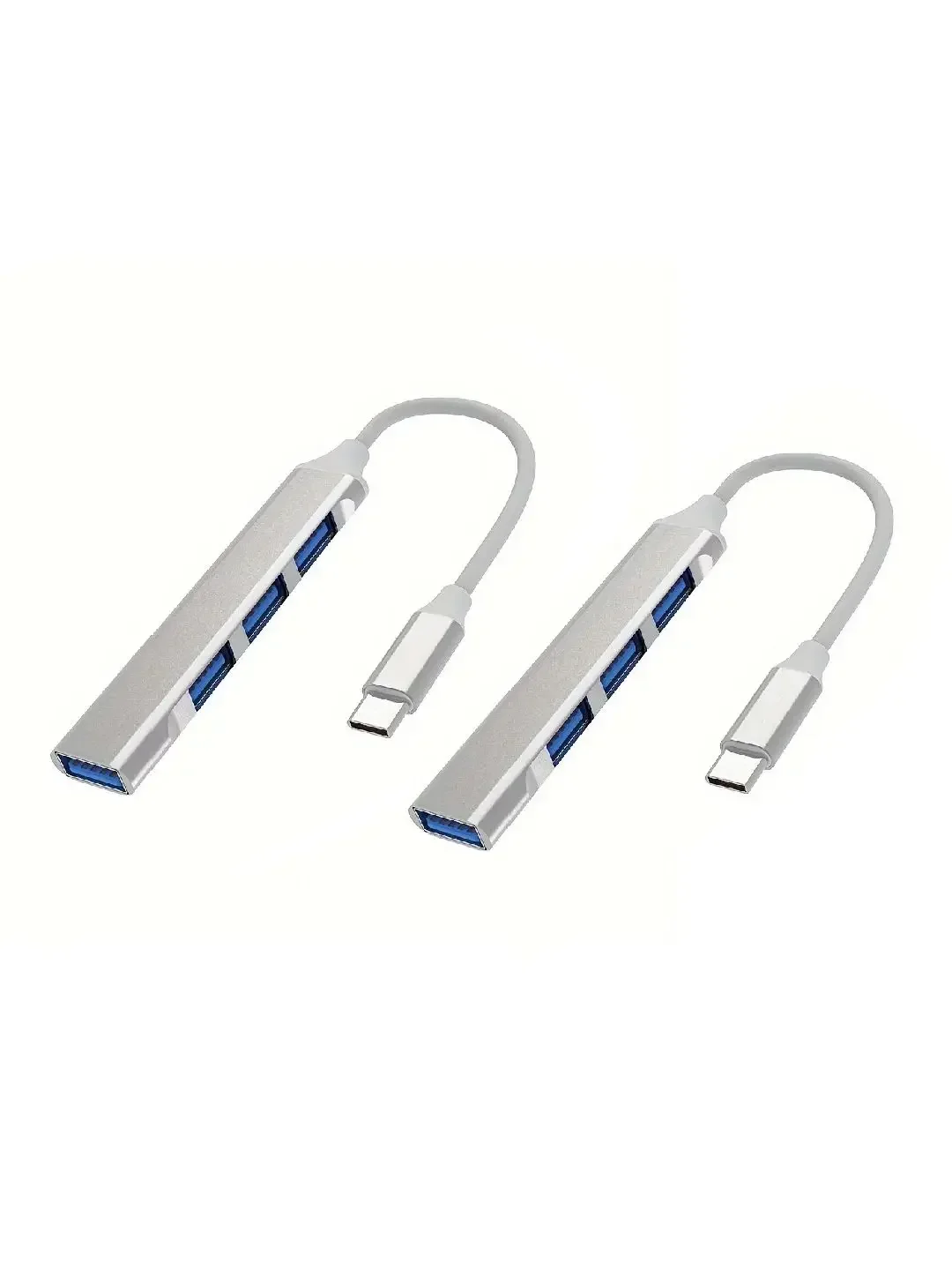Hub USB de 4 Portas Tipo-C, Adaptador Divisor Multi-Portas OTG para Smartphones, Celulares Android e Tablets USB 2.0