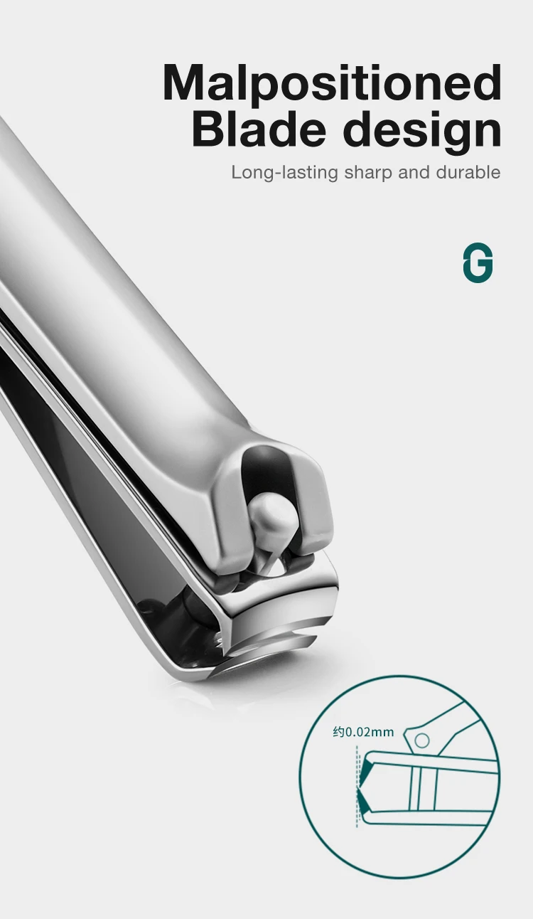 MR.GREEN Nagelknipser aus Edelstahl, minimalistische Ästhetik, Fingernagelschneider, Nagelschere, Maniküre-Werkzeuge, Nagelfeile – Detail 6