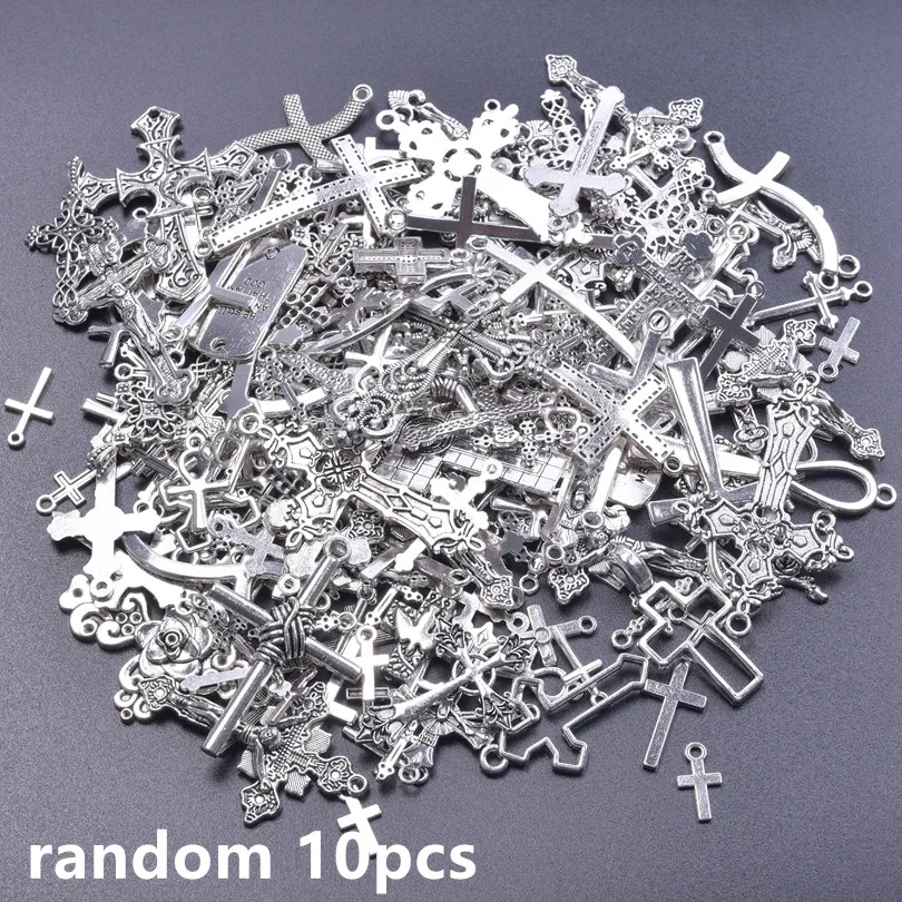 Different Metal Cross Pendants for DIY Jewellery Making