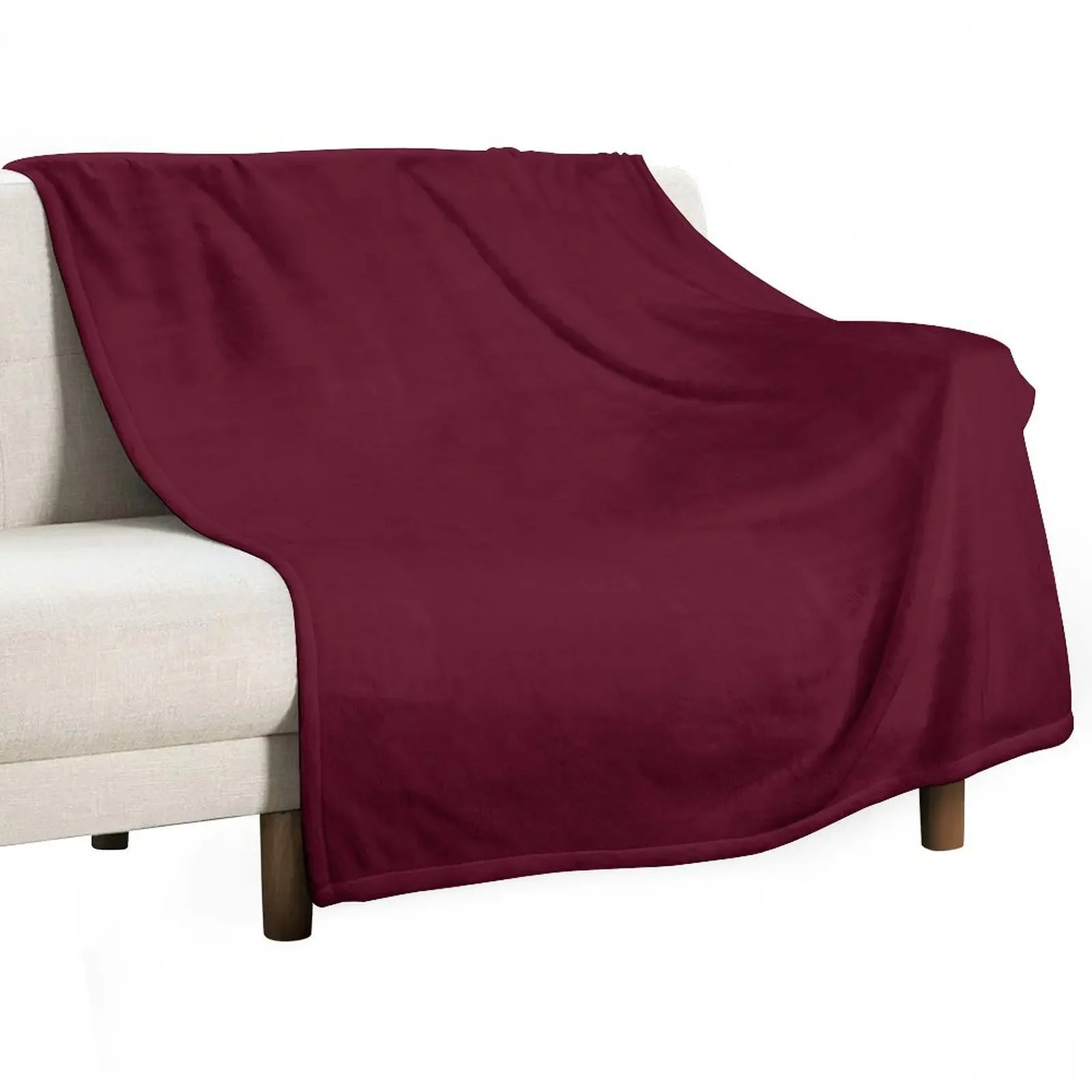 

Dark Scarlet Red Throw Blanket Comforter Warm Blankets