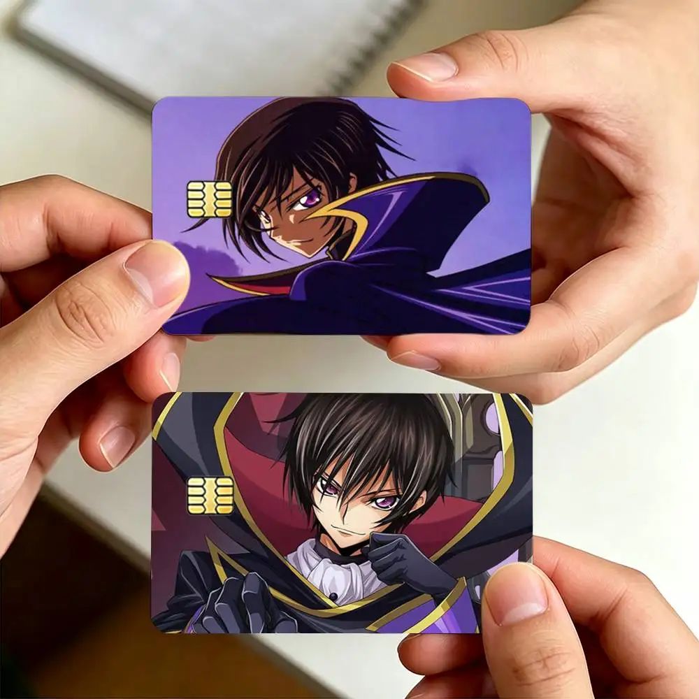 Anime C-Code Geass Decorative Waterproof Film Skin Cover Credit Card Stickers Debit Front Bank Bus Pass