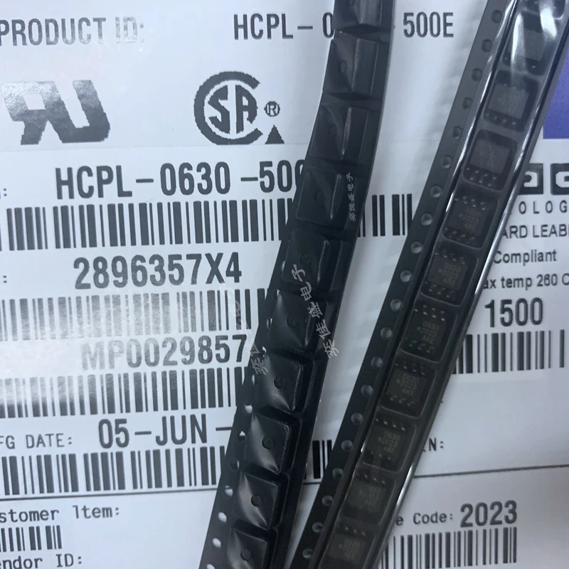 5PCS-20PCS HCPL-0630-500E SOP8 Silk screen 0630 Digital Logic Output Optocoupler (Dual Channel)