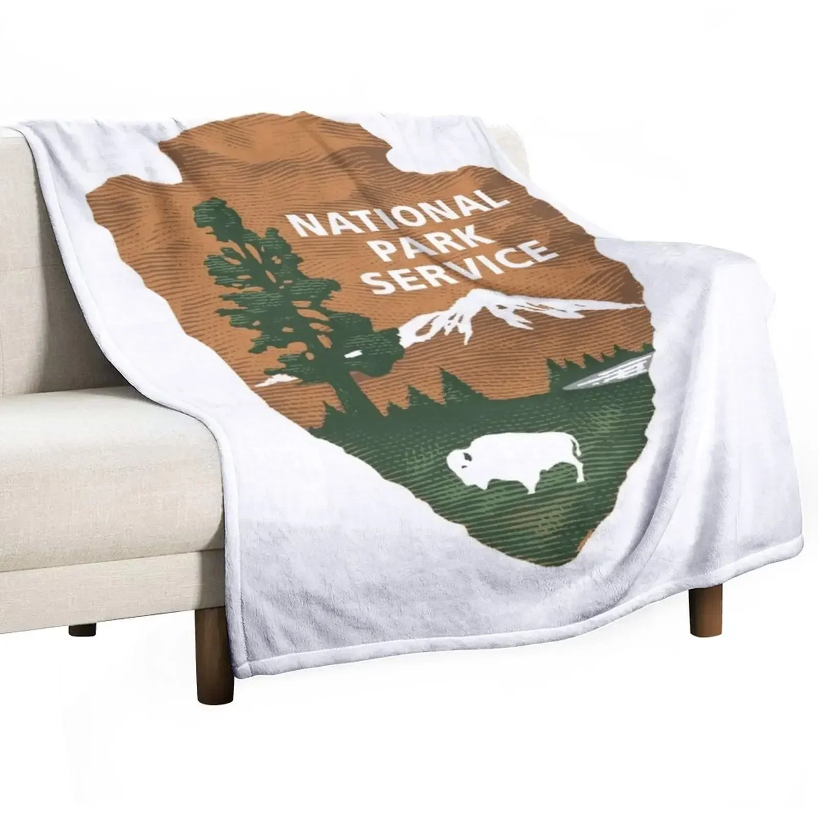 

National Park Service Throw Blanket Giant Sofa Personalized Gift Bed covers Blankets