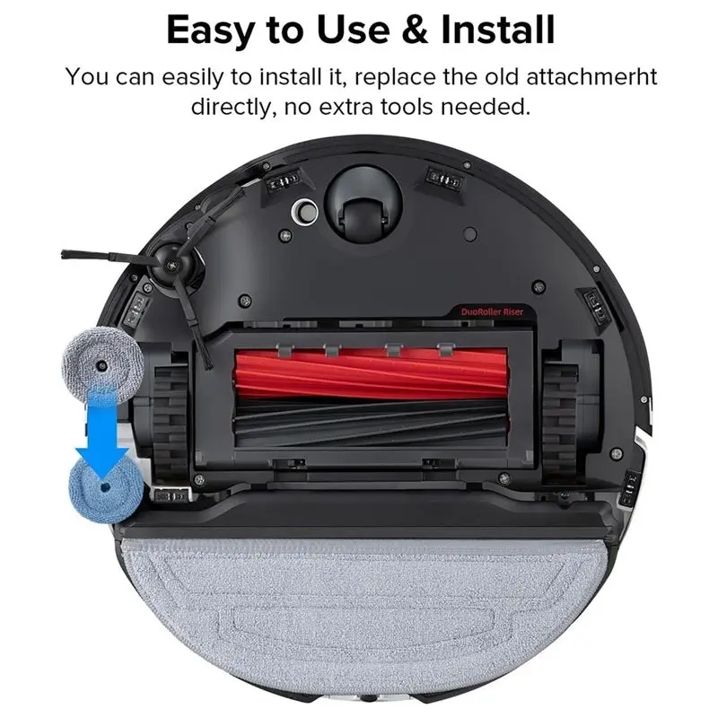 AT21-Accessory Kit For Roborock S8 Maxv Ultra & S8 Max Ultra: Side Brushes, Filters, Mop Cloths