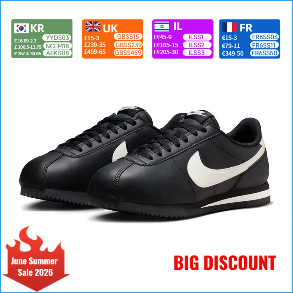 Nike (NIKE) CORTEZ Women's Athletic Comfort Casual Shoes  Slip-Resistant, Durable, and Lightweight  DN1791-006