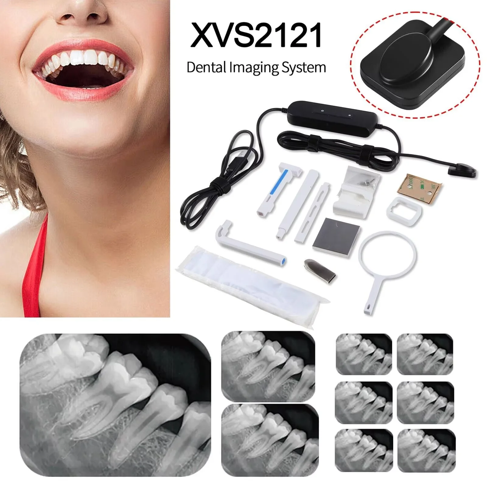 Dental Digital X-Ray Sensor Intraoral RVG Imaging System X ray Sensor 1.0