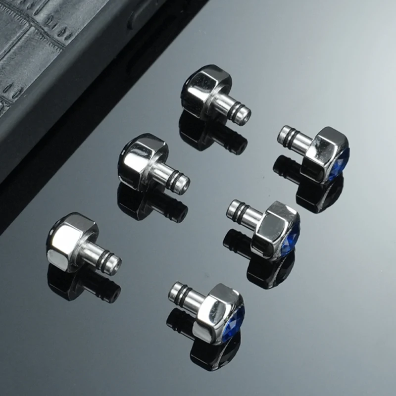 Accesorios de reloj para la serie Cartier Sandus, accesorios de repuesto de corona con cabeza de reloj de acero inoxidable de alta calidad