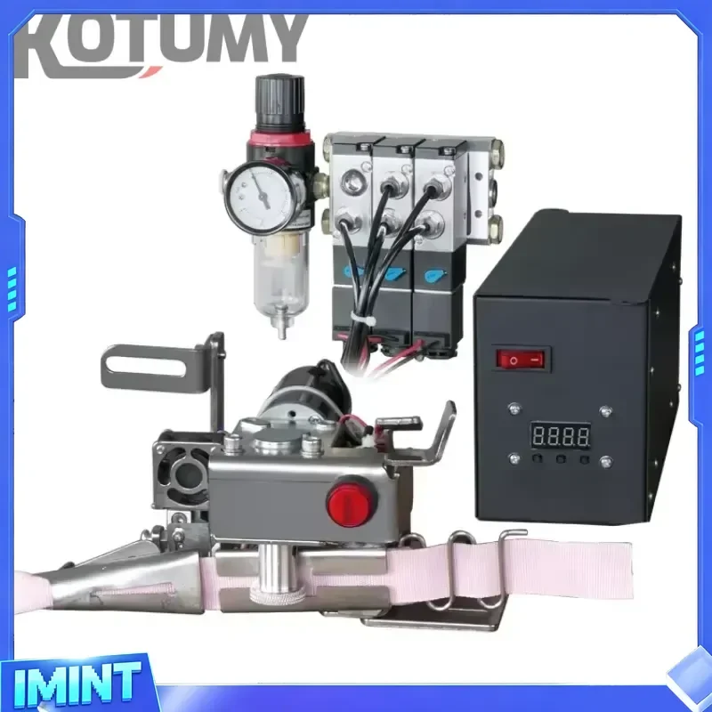 Industrial Electric Sewing Machine Auto Hot Heat 20/22/25mm Edge Binding Folder Webbing Tape Cutting Feature Auto Stitch