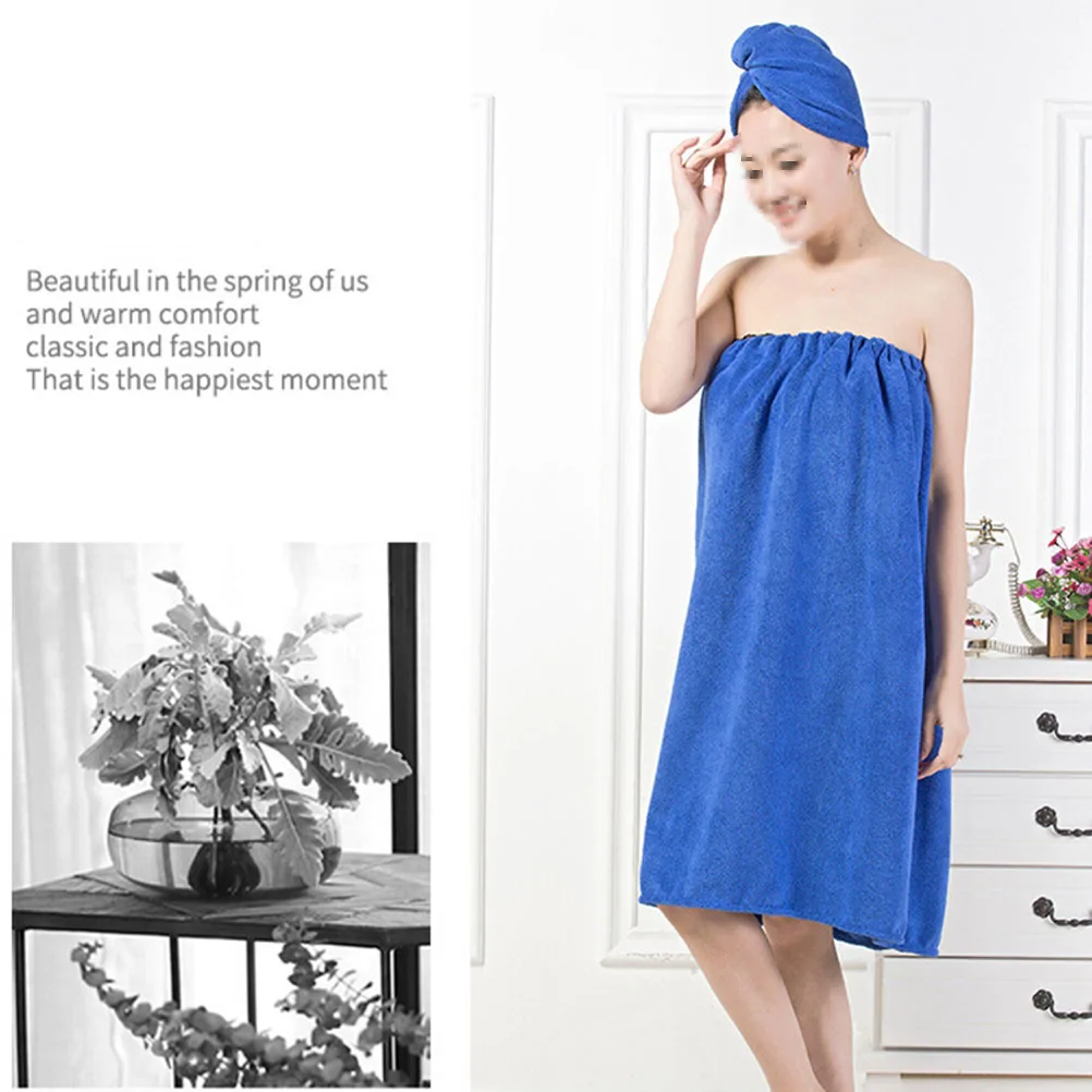 

Hair Drying Cap Drying Cap Bath Towel Set Absorbent Microfiber Quick Dry Soft No Tie Closure Textile