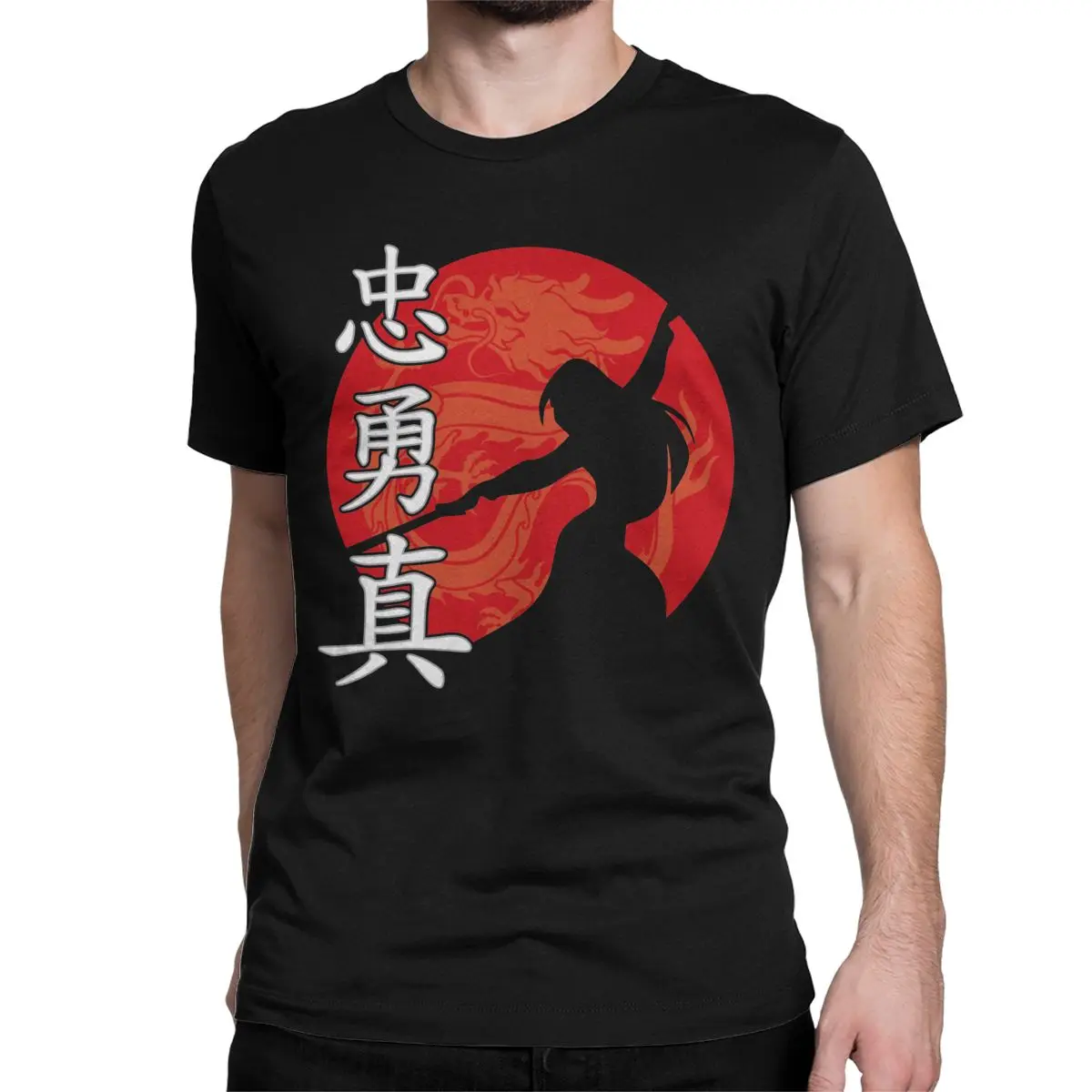 Men Women Mulan Warrior Princess T Shirt 100% Cotton Tops Novelty Short Sleeve Crew Neck Tees Party T-Shirt