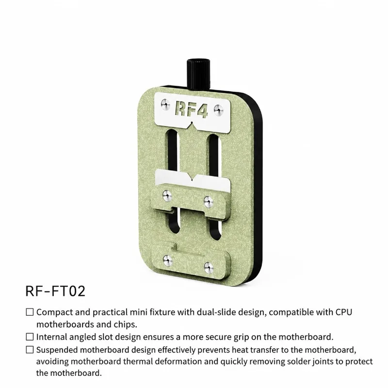 RF4 Multifunctional Chip Glue Removal Fixture Cellphone Maintenance CPU Motherboard Holding Jig BGA IC Fixed Platform Stable