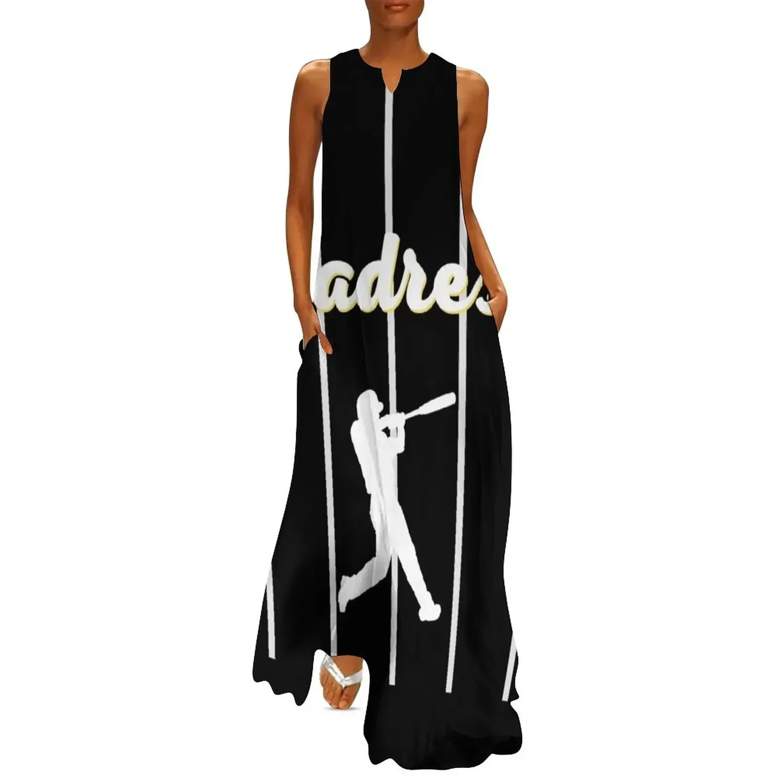 

Padres nlcs Baseball Long Dress Party dresses for women Women's summer dresses womens clothing african dresses for woman Dress