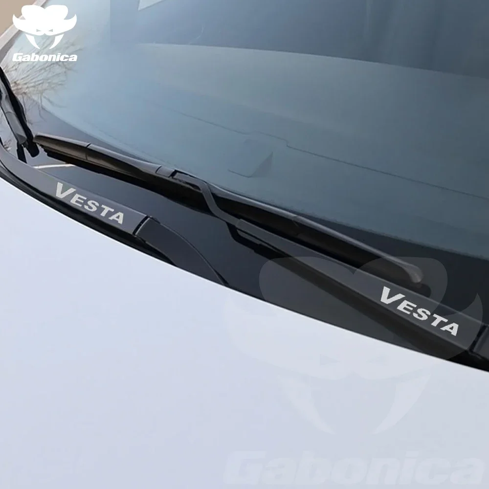 New 4pcs Car Wiper Sticker Decals Reflective Decoration Sticker For LADA GRANTA LARGUS NIVA VESTA Xray Car Tuning Accessories