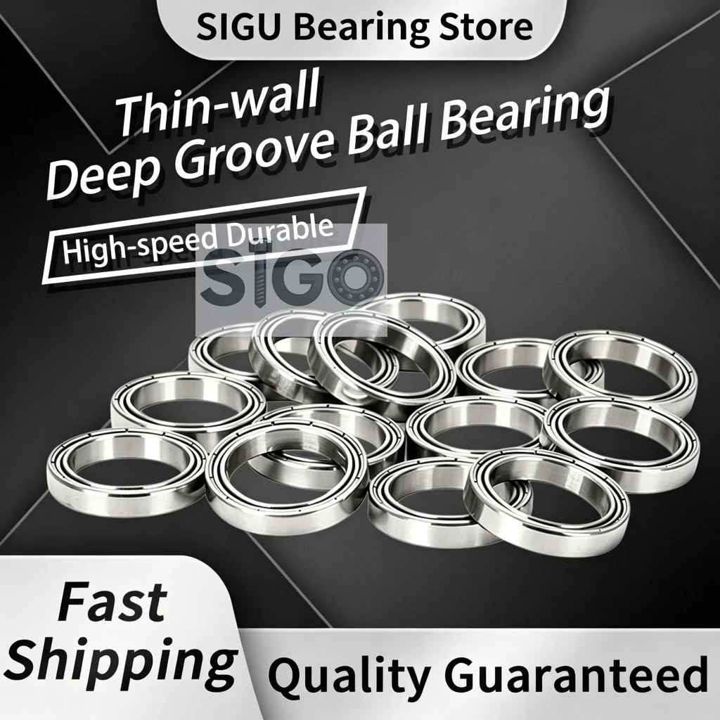2/4/10Pcs Thin Wall Deep Groove Ball Bearing, Ultra-thin High Speed 61800 61801 61802 61803 61804 61805-ZZ/2RS