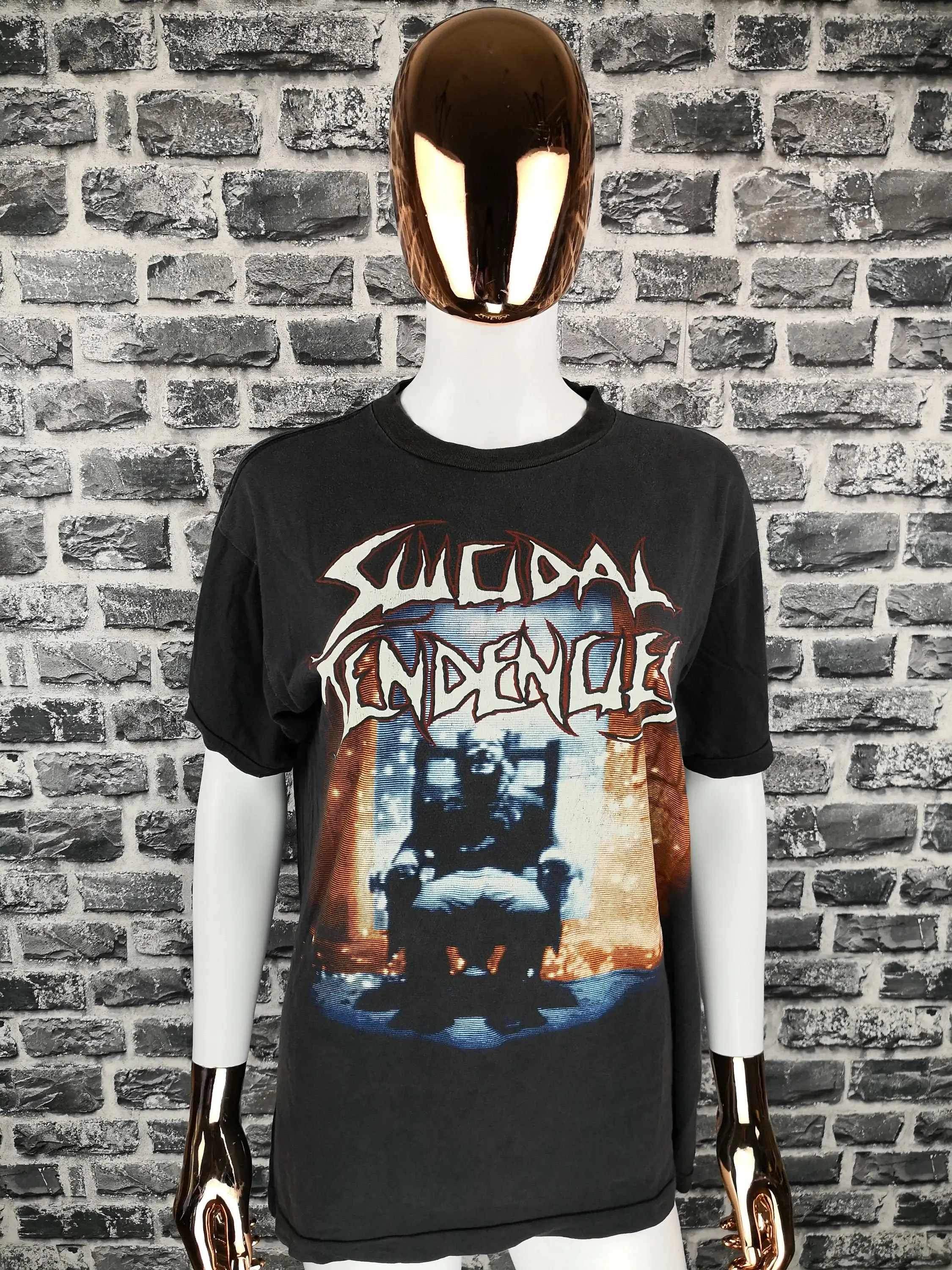 SUICIDAL TENDENCIES 1990 Vintage T-shirt You Cant Bring Me