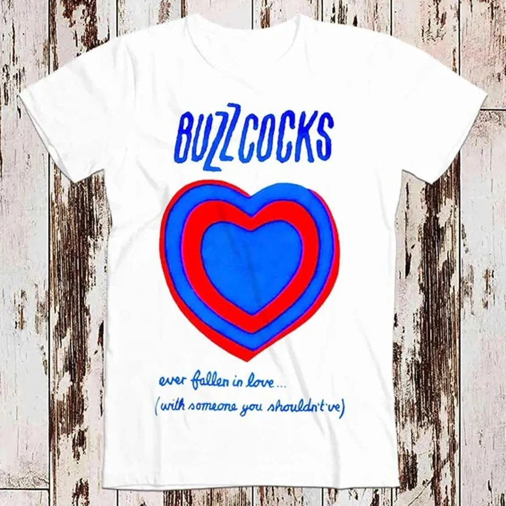 Buzzcocks band T-shirt white short sleeve All sizes S to 45XL 1F1698