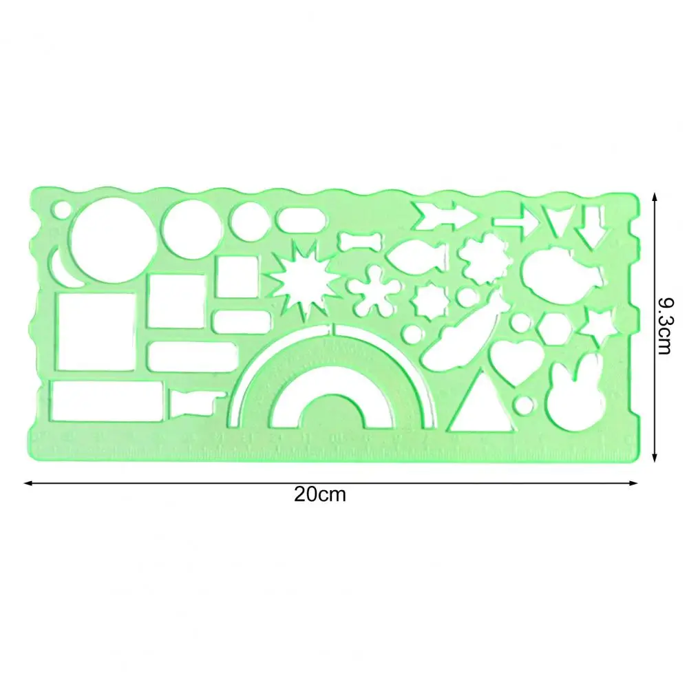 2Pcs Clear Geometric Drawing Ruler Precise And Geometric Triangle Protractor Straightedge наклейки для скетчбука