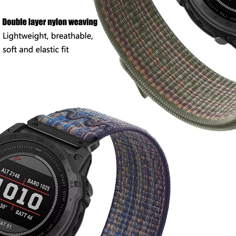 Correa de reloj Quickfit 22 26mm para Garmin Fenix 8 FE 7 7X Pro correa tejida de nailon para Enduro 3 2 Fenix 5 5X 6 6XPro 47mm 51mm