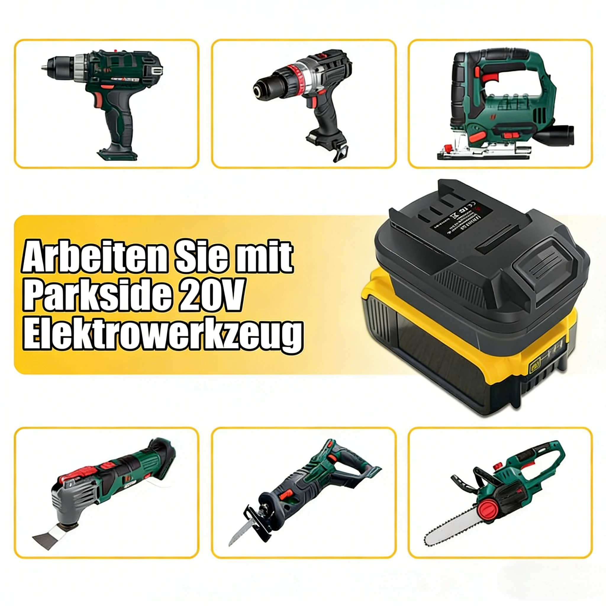 

Адаптер-конвертер для литиевой батареи Milwaukee 18 В, конвертер для аккумуляторной дрели Parkside 20 В DM20PAR