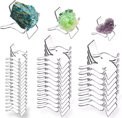 1/10Pcs Mini Acrylic Stand Easel Clear Mineral Rock Pedestal Holder Coin Watch Support Display Rack for Exhibitions Home Decor