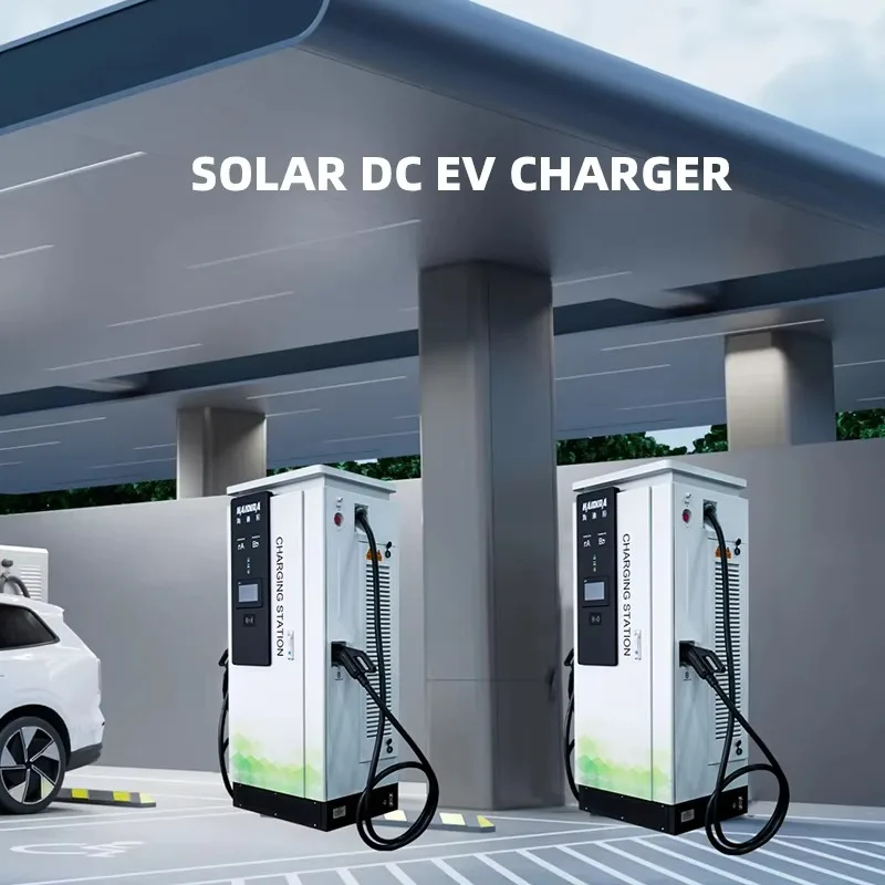 HAIDIRA New Solar Electric Car Charging Station DC EV Fast Charger for Home Use Floor Mounted EV Solar DC Charging Station