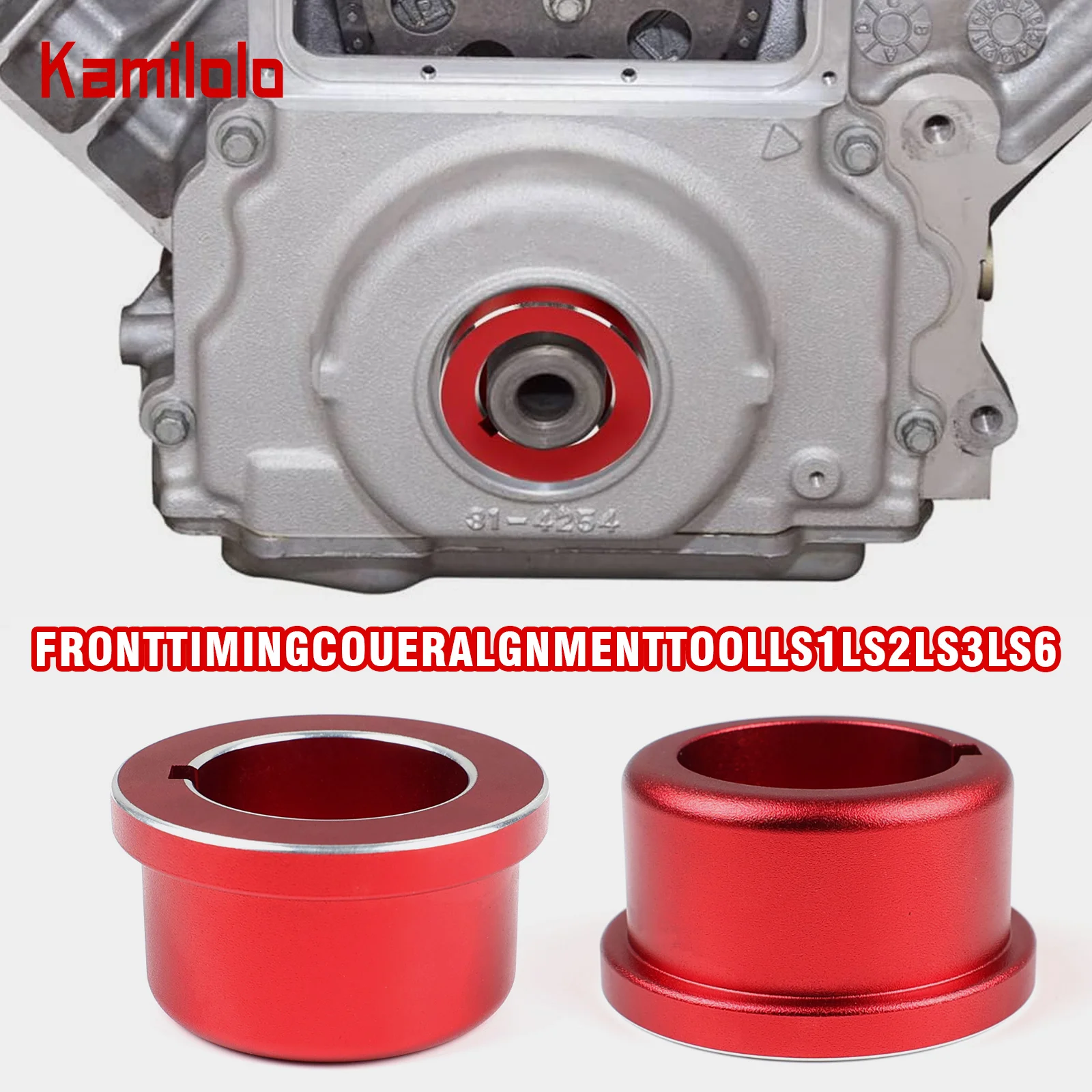 

Kamilolo LS Timing Cover Alignment Tool Seal Installer Seal Kit for LS Series Engines Ls1 Ls2 Ls3 Ls6 Ls Lq4 Lq9 4.8 5.3 5.7 Red