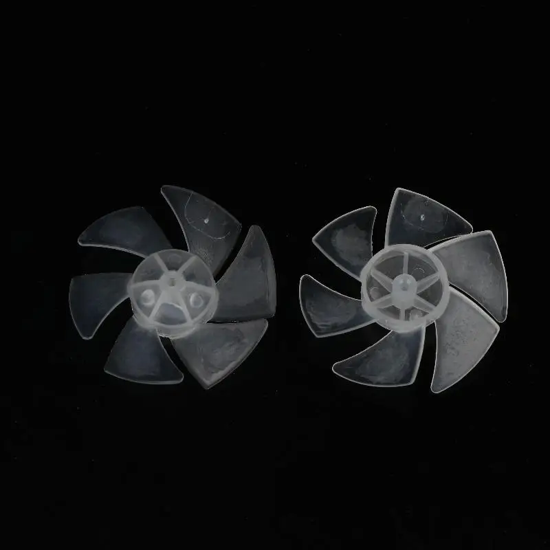 New 2/4/10Pcs Small Power Plastic Wind Wheel 6 Blades Transparent Mini Fan Blade For Hairdryer Motor Replacement Parts